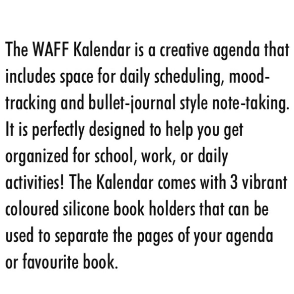WAFF ✏️ Calendar Planner Notebook - Picture 2 of 9